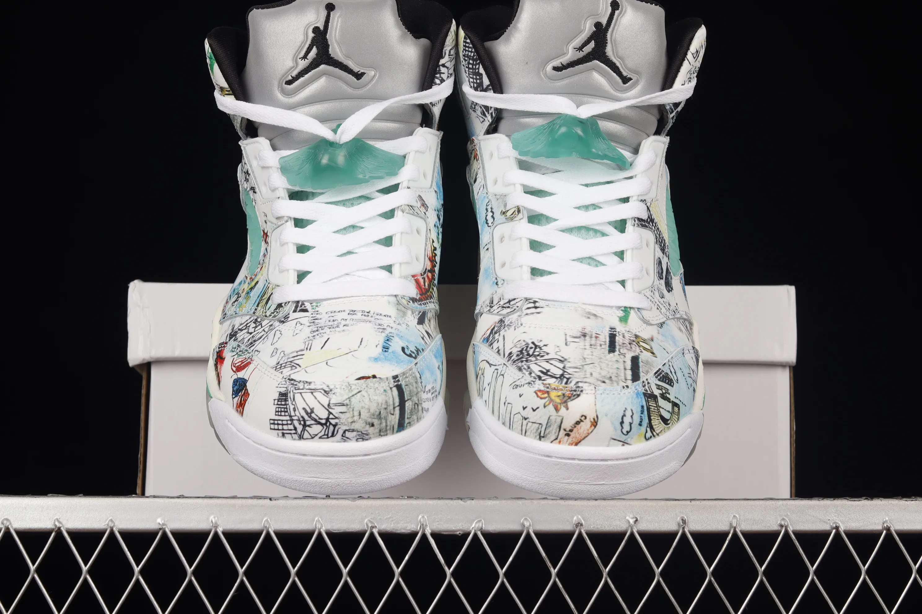 All Categories Air Jordan Jordan Series Basketball Shoes Air Jordan 5 Air Jordan 5 Retro "Wings" AJ5 Joe 5 Emerald Green Wings Graffiti 3M Luminous AV2405-900
